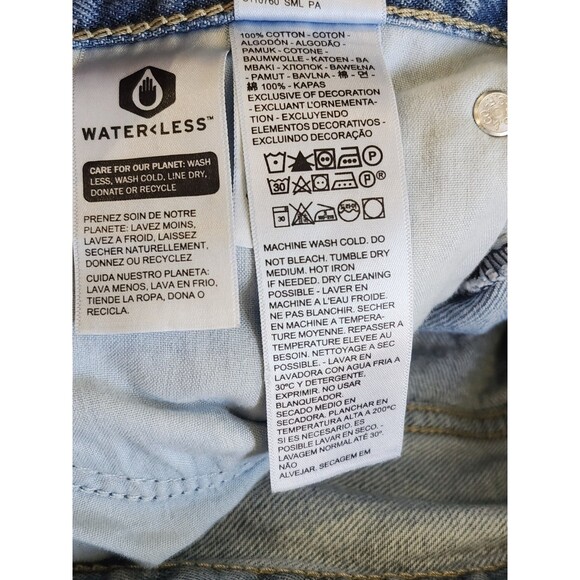 Levi's 94 Baggy Wide Leg Jeans Women 32 x 31 Blue Skater Retro Loose - Picture 10 of 10